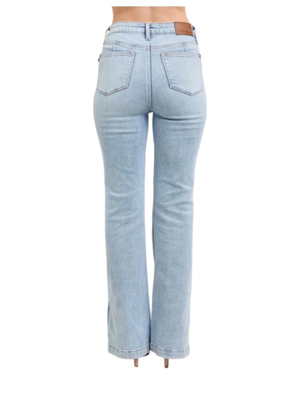 Judy Blue Tummy Control Vintage Wash Side Slit Slim Boot Jeans New with Tags - Picture 5 of 14